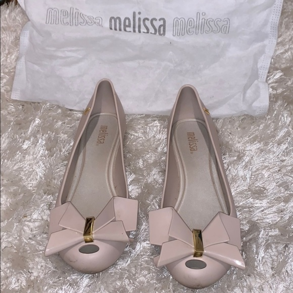 Melissa nude cream flats sandals